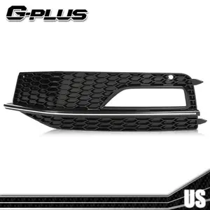 Left Bumper Fog Light Lamp Cover Grille Grill Fit For 13-2016 Audi A4 S-line S4 G-PLUS