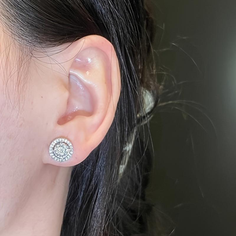 【Must be】2026 New Arrivals & Fresh Design  S925 Silver Premium Moissanite Stud Earrings -0.3ct/0.5ct/1ct/2ct Options | Elegant Timeless Ear Jewelry Gift for Men & Women | Genuine Certificate of Authenticity |Black Friday Gift | Gender-neutral