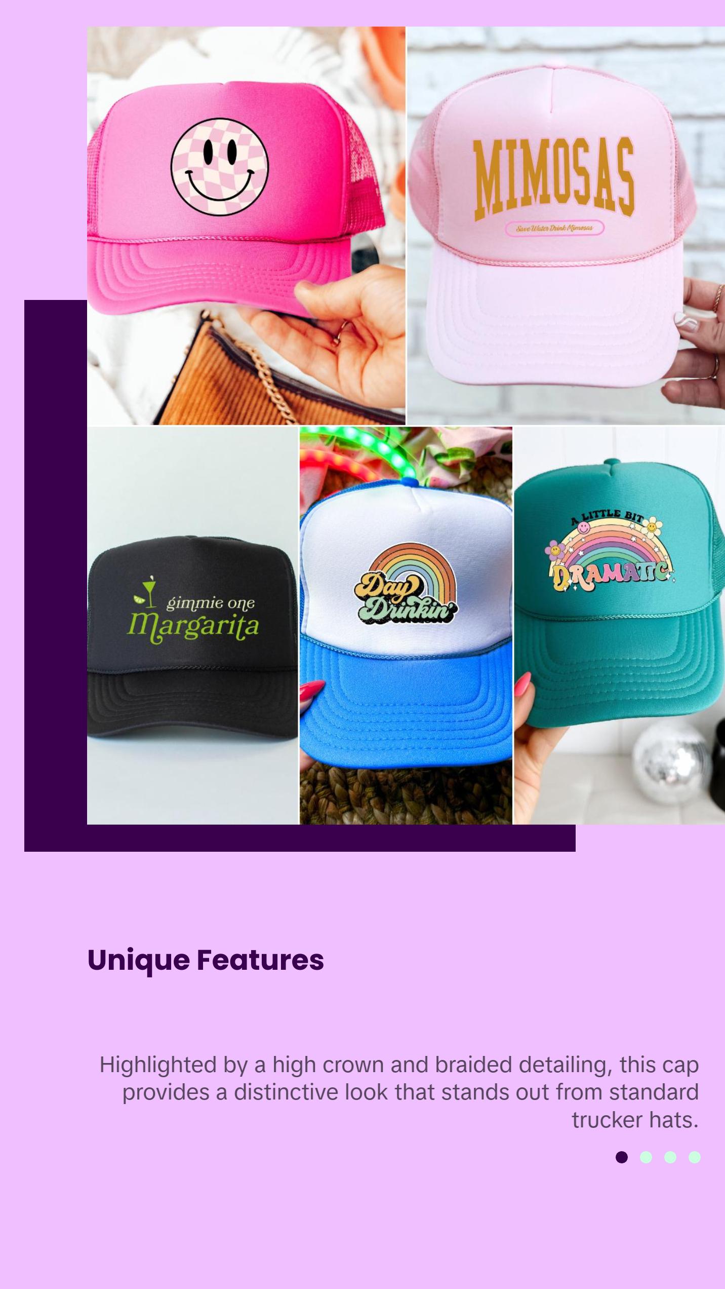 DESIGN YOUR OWN TRUCKER HAT- PICK 1 HAT & A DESIGN