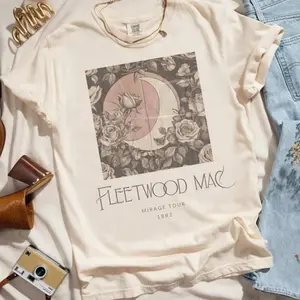 Vintage Fleetwood Mac Band Shirt, Retro Music Rock Band Shirts, Retro Fleetwood Mac Mirage T-shirt, Rock Band Music Tee, Gift for Men & Women