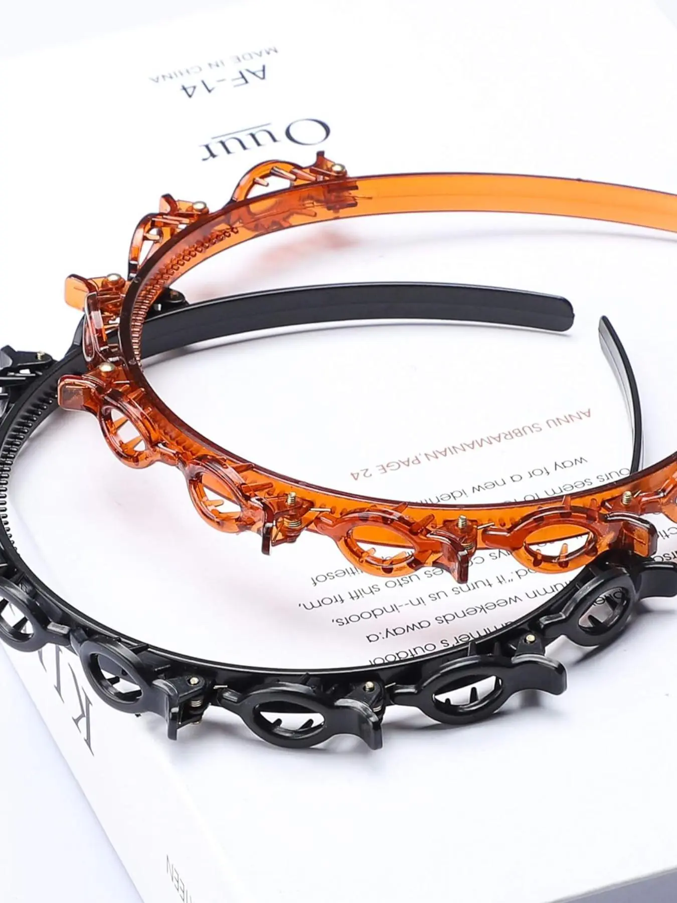 Cute Hair Clip Decor Hairband, Novelty Multifunction Hair Hoop with Clips, Hair Accessories for Women, Hairstyle Accessory, Minimalist Headwear, Trendy Hair Hoop, Minimalist Hair Hoops, mothers day gift, Hairclip Headband, Fashion Headbands