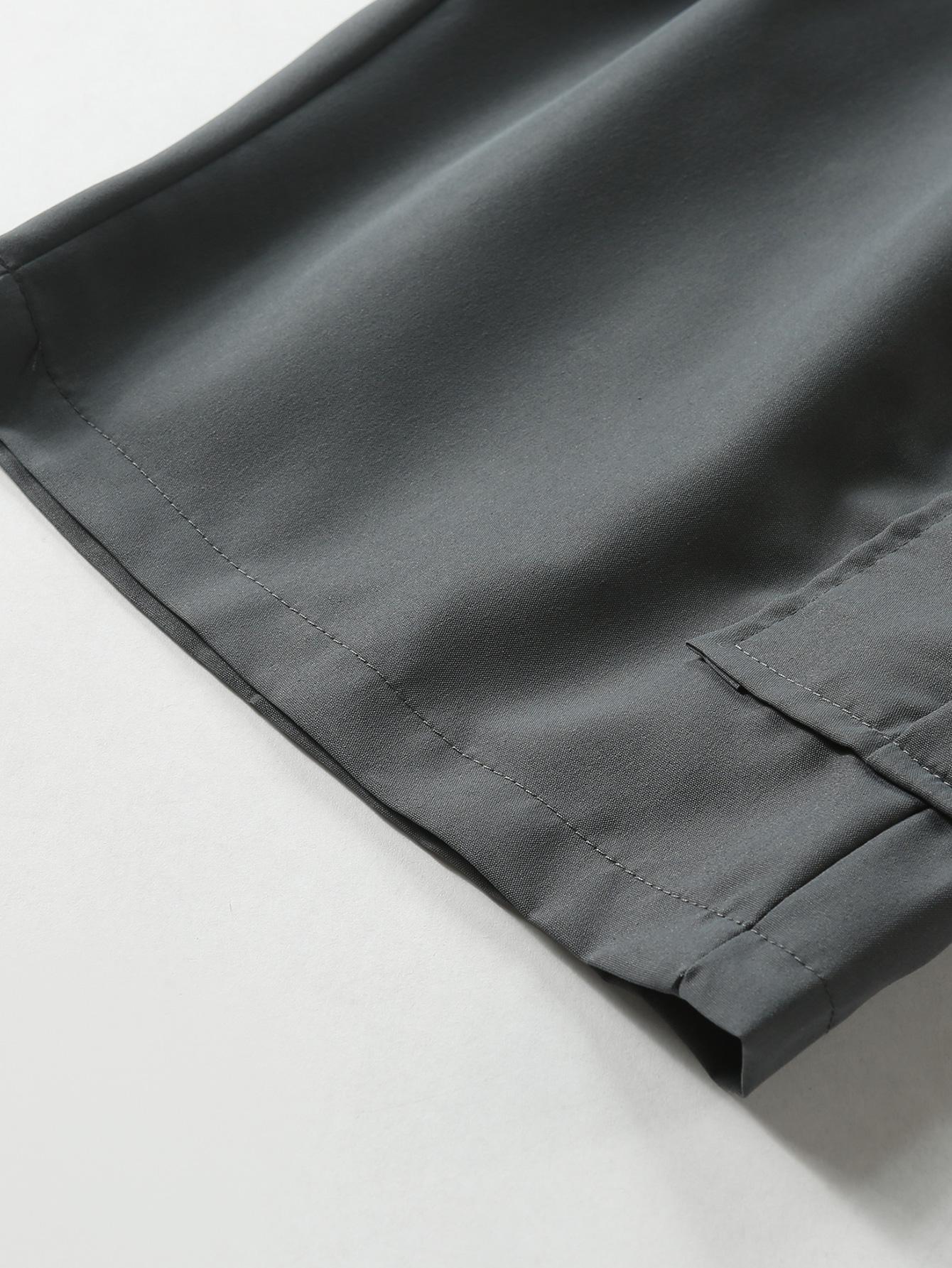 Men's Casual Cargo Shorts, 3-Pack, Black, Relaxed Fit with Functional Pockets, Solid Color, Mid-Rise, Suitable for Casual Wear and Sports, Casual Wear Shorts | Stylish Appearance | Durable Fabric with Twill Pocket Design SpringStatements