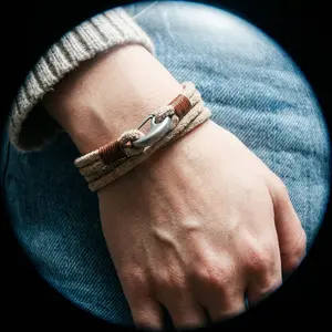 MONCLAVE Genuine Suede Leather Double Wrap Bracelet, Minimalist Unisex Wristband, Matte Finish Clasp, Premium Eco Friendly Gift Box Included