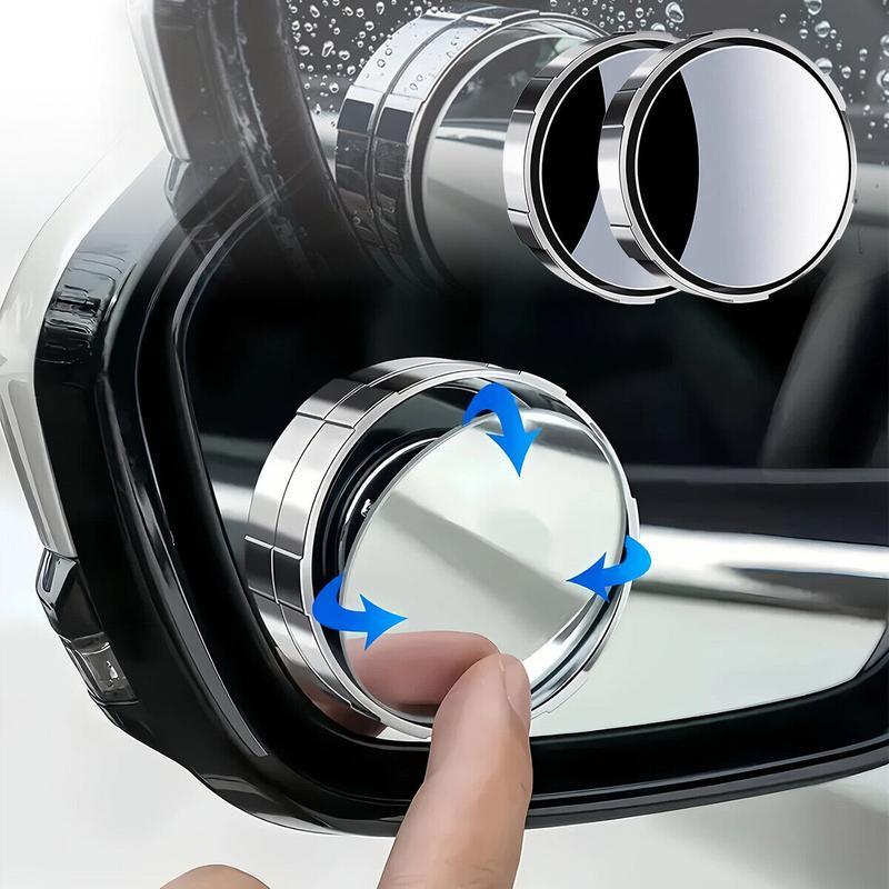 Blind Spot Mirror 2Pcs Suction Cup for Car Ultra Rearview Side Mirror 360° Adjustable Wide Angle View Automotive Safety Accessory Ideal for Parallel Parking and Enhanced Visibility