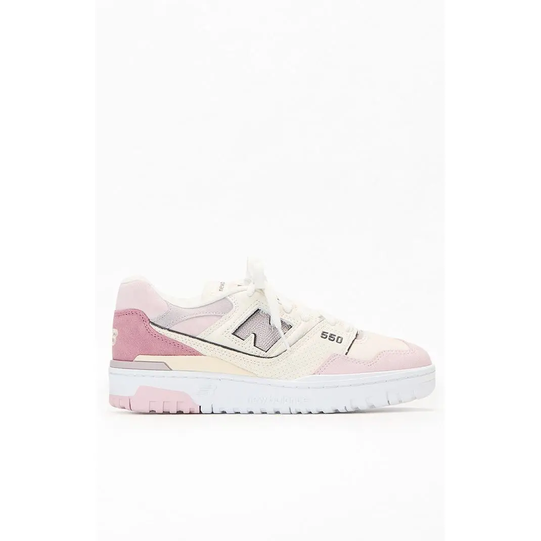 New Balance Women's Pink & White 550 Sneakers - Multicolor