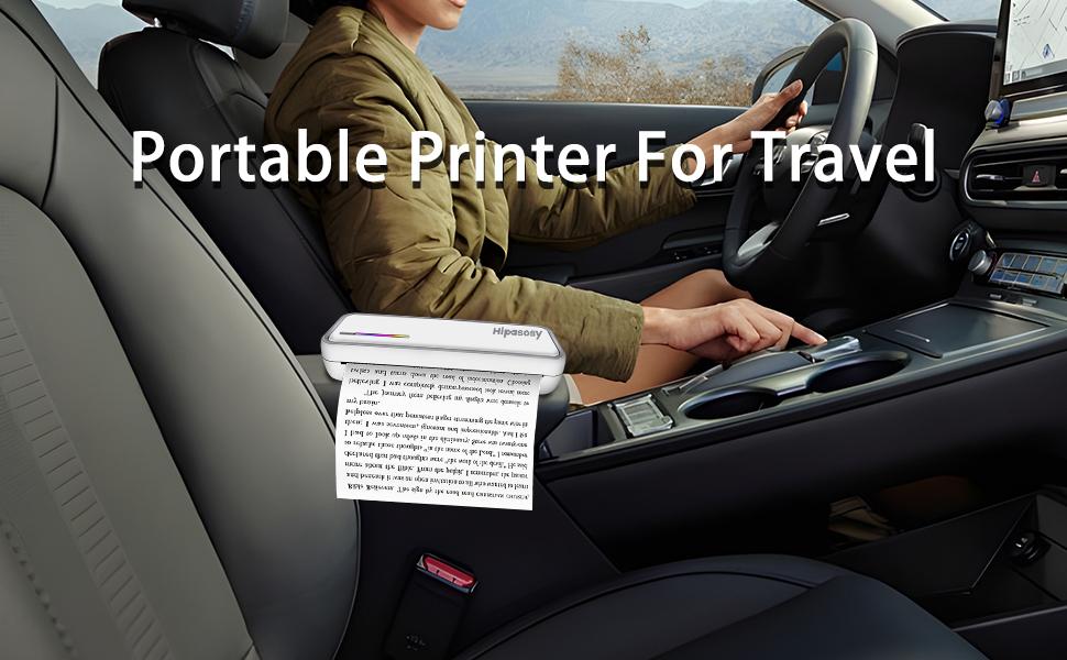 Inkless Bluetooth Printer Portable Thermal Wireless Printers for Home Use 8.5"x11" US Letter & A4 Size Thermal Paper Compatible with iOS Android Laptop for Tattoo Travel Office Accessories