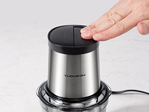 Food Processor 4 Cup, Electric Food Chopper, 【Small but Powerful】Meat Grinder with 2 Bowls, 2 Speed & 4 Blades for Vegetable, Meat, Nuts, Functions for Chopping, Dicing, Mixing and Puree