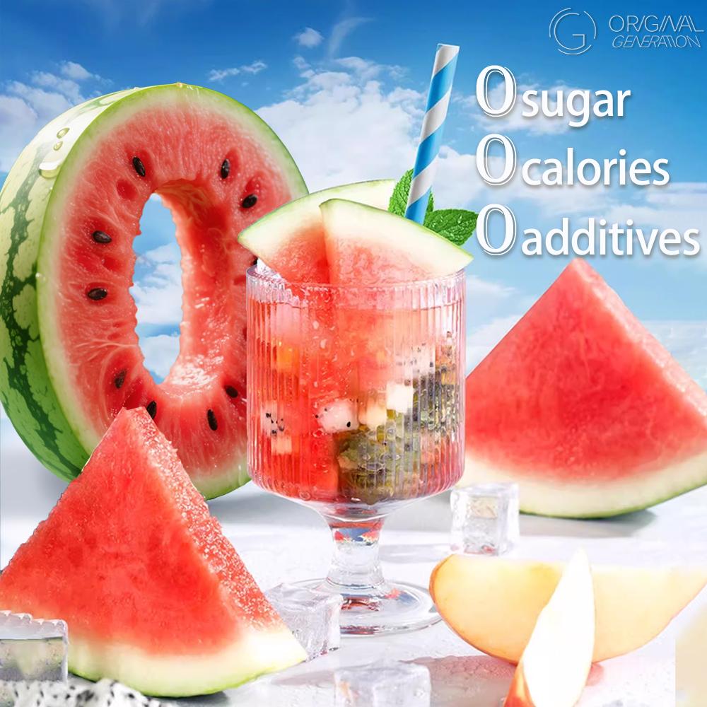 Watermelon Oolong Tea 50g (5g×10pack) With Watermelon Dragon Fruit Apple Strawberry Real Fruit Inside