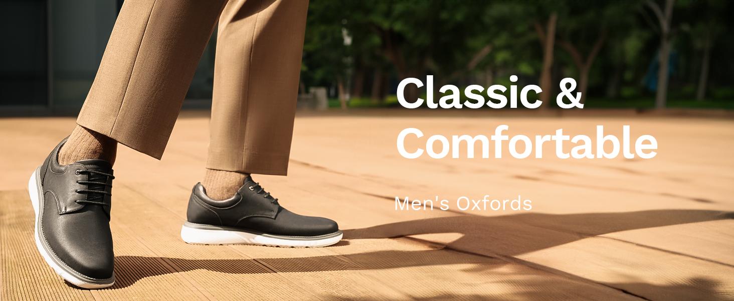 Bruno Marc Men's Crossflex Casual Dress Shoes Oxford Sneakers