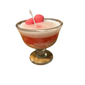 Strawberry cheesecake candle