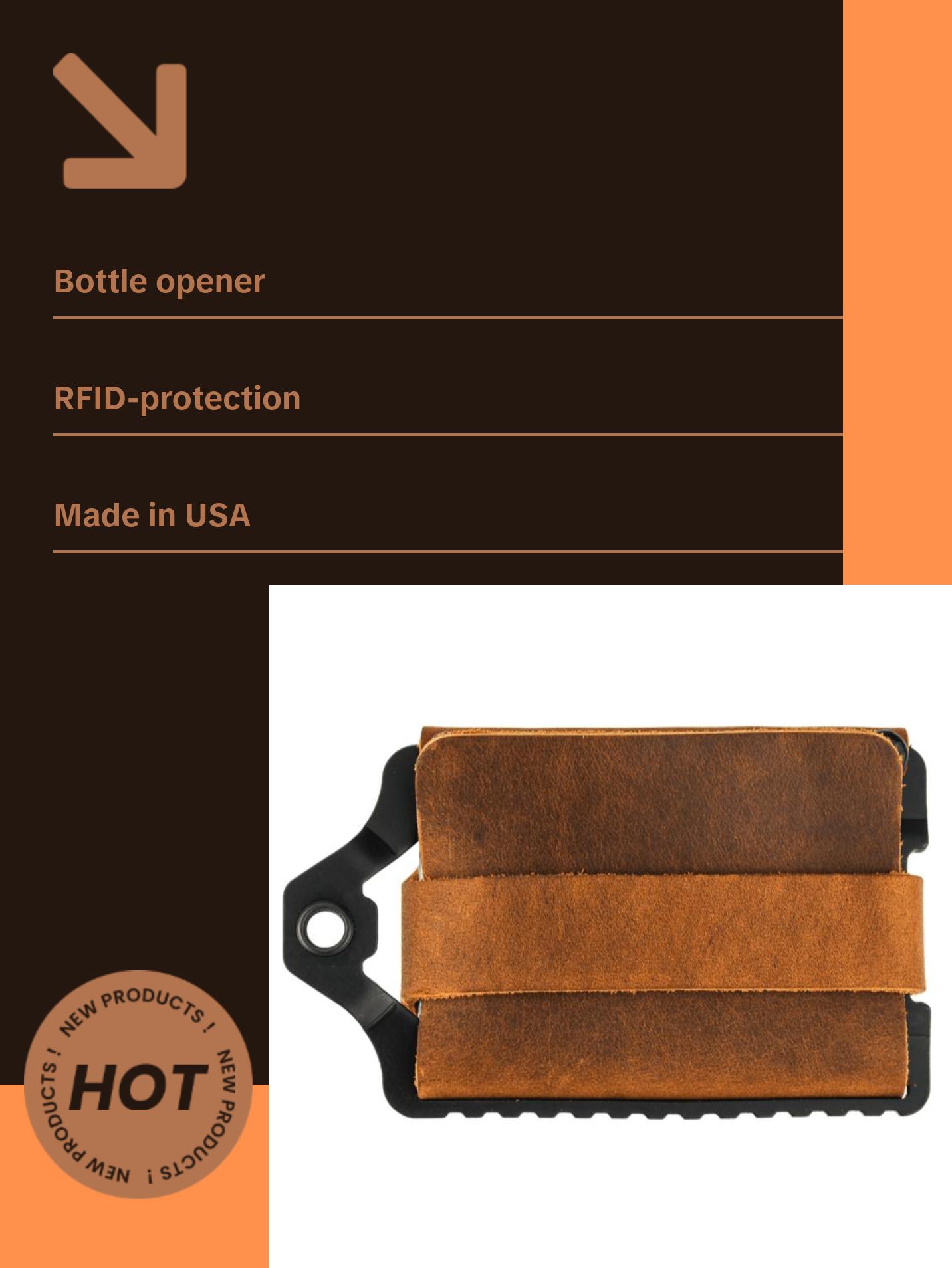 Element Wallet - Black Tobacco Brown