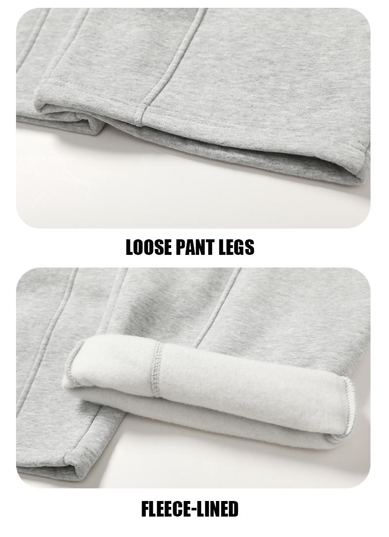 Men's   Sweatpants Oversize  Waist Casual Loose Pants for Fall  School Season Daily Wear Stylish Menswear Drawstring