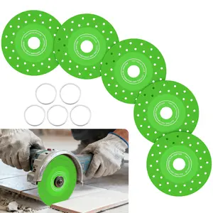 5PCS4.5" Glass Cutting  for Angle , Rock Slab Cutter Saw , Ultra-Thin Cutting for Marble Granite Porcelain Glass Manual Electric Coil Binding Machin tools Diamond Ceramic Tile Grinding Disc Cutting Disc cutter drill attachment angie grinder accessory