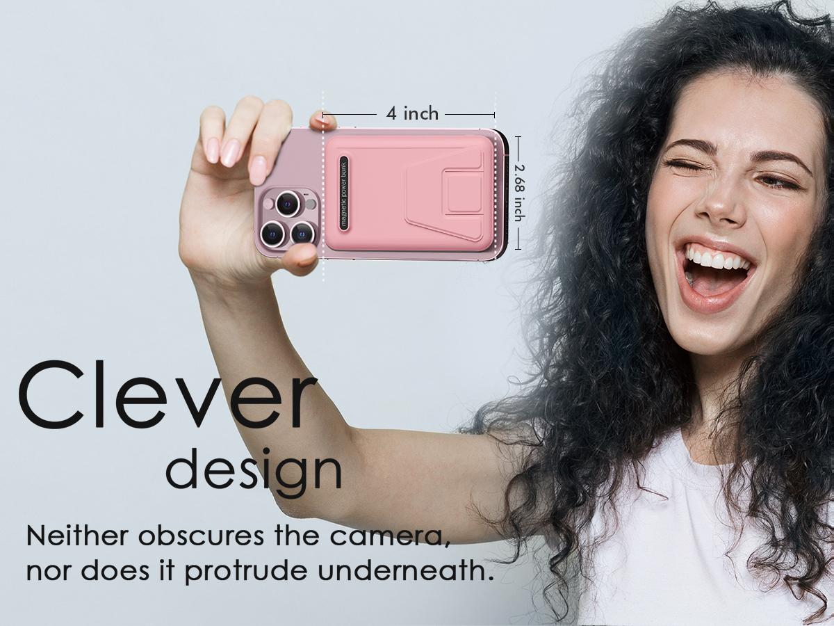 Podoru for MagSafe Battery Pack, Foldable 10000mAh Magnetic Power Bank Fast Charging Wireless Portable Charger for iPhone 17/16/15/14/13/12 Series