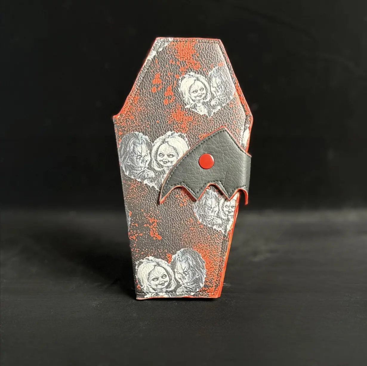 Handmade coffin shaped wallet