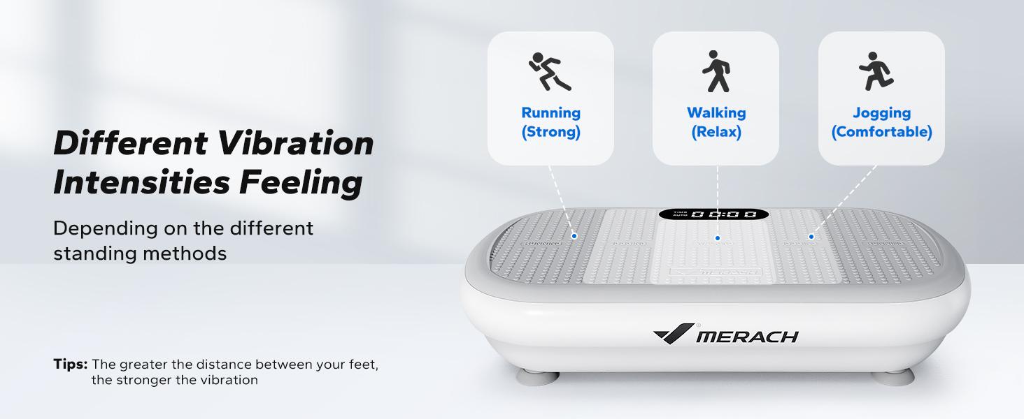 【Live Link only】Merach High-Power Vibration Plate Exercise Machine 440lbs Weight Capacity Bluetooth Remote Control 4 Workout Modes for Home Gym Fitness Equipment for Women