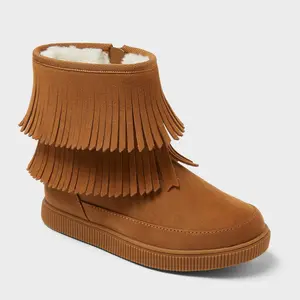 Kids' Fiona Fringe Cozy Boots - Cat & Jack Kids' Fiona Fringe Cozy Boots - Cat & Jack