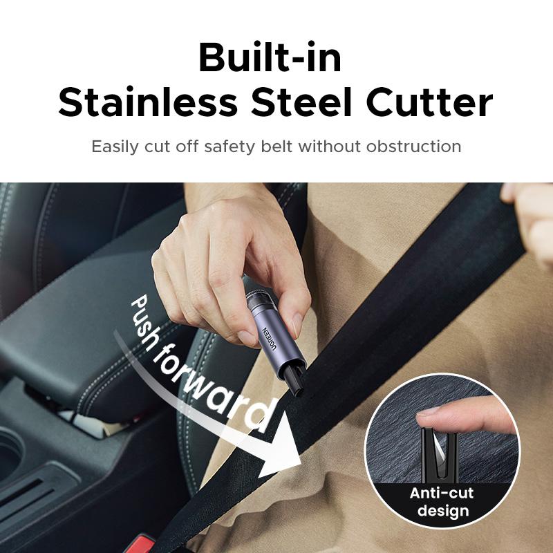 UGREEN 2-in-1 Car Window Breaker & Seatbelt Cutter,Upgraded Safe Hammer Glass Breaker Under Water, Car Hammer Seatbelt Cutter Window Breaker Emergency Escape Tool, Glass Breaker for New Cars– Must For Car-Emergency Escape Tool, TikTokShopHolidayHaul