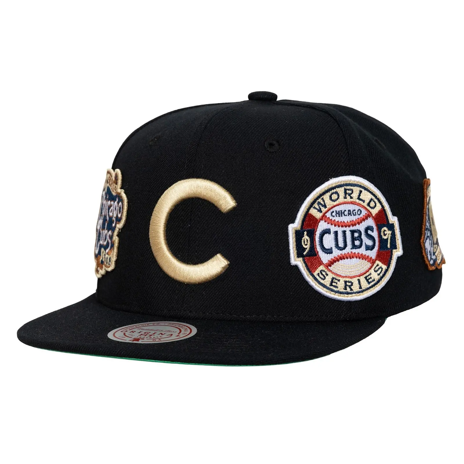 Chicago Cubs Black Cooperstown Unisex Casual Cotton Graphic Regular Fit All-Over Snapback Hat