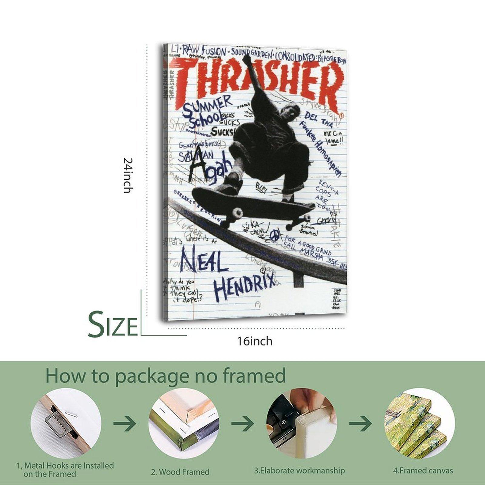 Graffiti magazine skateboard poster, perfect for skateboarding enthusiasts, suitable for hanging in a room. posters  decor