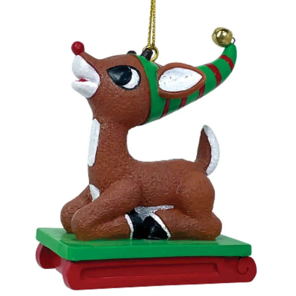 Rudolph Sledding Ornament