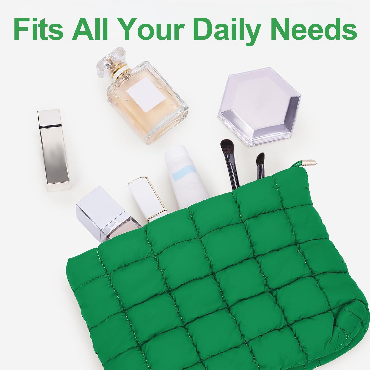 Large Capacity Quilted Design Clutch, Travel Storage Bag With Zipper, women's portable travel organizer, suitable for back-to-school season, daily commuting and travel, Perfect Christmas Gift Idea