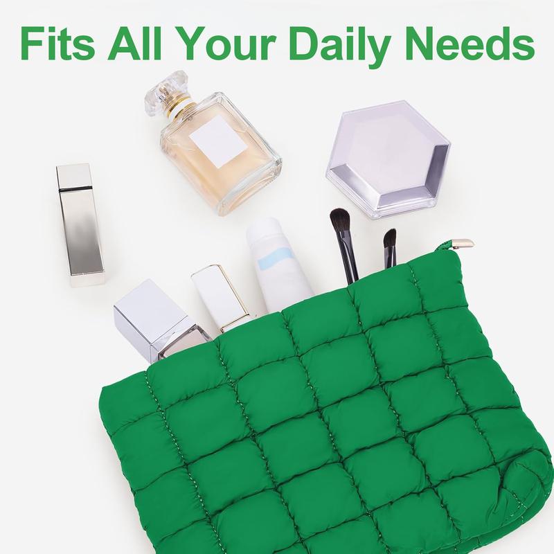 Large Capacity Quilted Design Clutch, Travel Storage Bag With Zipper, women's portable travel organizer, suitable for back-to-school season, daily commuting and travel, Perfect Christmas Gift Idea