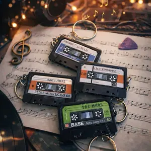 Mini Cassette Playlist Keychain - Valentines Day