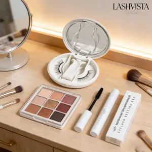 LASHVISTA Soft Magnetic Eyelashes Reusable Glue-Free Waterproof Lightweight Natural Style Makeup and non makeup Cosmetic clusters kit natural lash cluster magneticeyelashes bottom lash clusters fluffy lash clusters long No