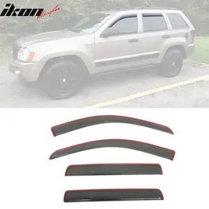 Window Visors Rain Deflectors for Jeep Grand Cherokee 2005-2010 In Channel