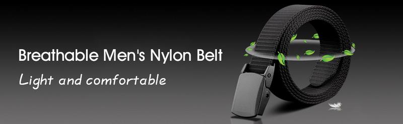 JASGOOD Mens Reversible Nylon-2 In 1 Belt, Ratchet Belt ,Web Casual Belt for Jeans Pants Men Golf Belt