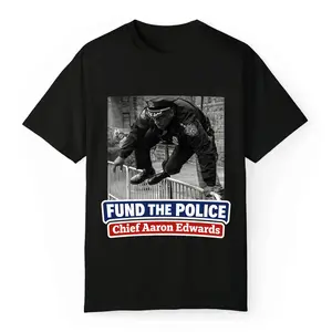 NYPD Chief Vaulting Fence Vintage T-Shirt - Streetwear Graphic Tee