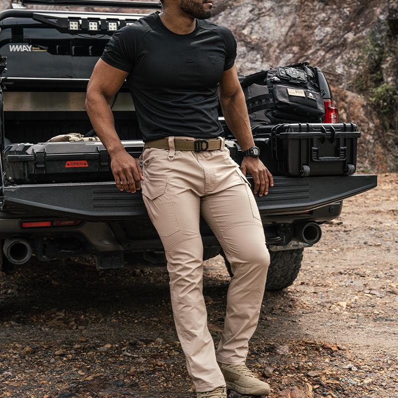 TOPTACPRO Men's Tactica Cargo Pants Elastic Ripstop Pants Soft Fabric EDC Work Sport Pants Sweatpantsmen 8202