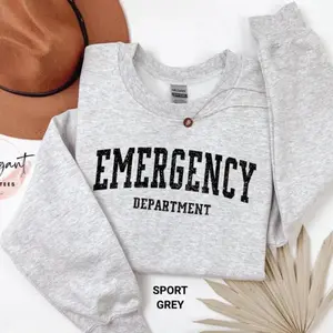 Retro Emergency Department Nurse Sweatshirt, ER Nurse Shirts, Emergency Medicine Nurse Shirt, Cute Emergency Nurse Gift, School Nursing Gift