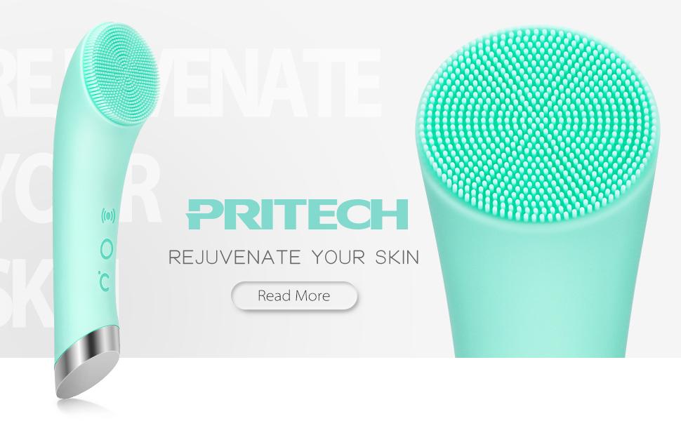 Facial Cleansing Brush, PRITECH Heatable Vibrating Face Scrubber with Massage, Silicone Face Scrubber for Women & Men, Electric Facial Cleanser for Deep Cleansing, Gentle Exfoliating minihygieneproducts Facial Cleansing Brush, PRITECH Heatable Vibrating Face Scrubber with Massage, Silicone Face Scrubber for Women & Men, Electric Facial Cleanser for Deep Cleansing, Gentle Exfoliating minihygieneproducts