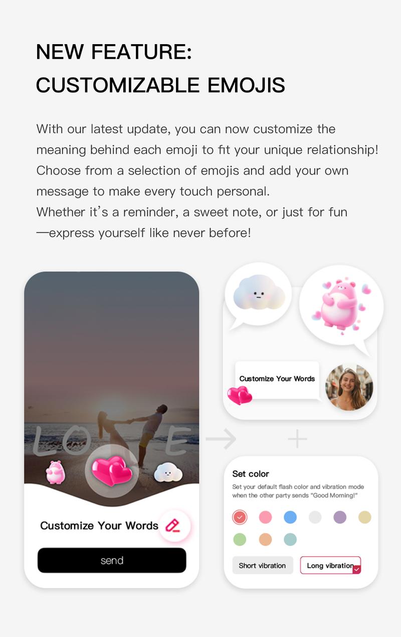 【creative gifts】totwoo Soulmate Long Distance Touch Bracelets Functional Love Connect Gift For Boyfriend or Girlfriend or your Family