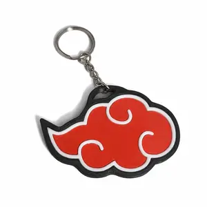 Akatsuki Cloud Inspired Keychain - Keychain for bags or keys.