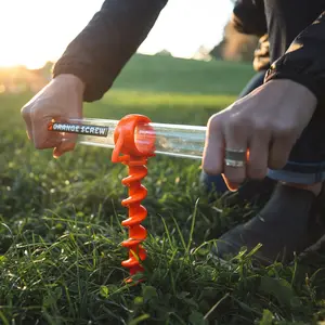 Orange Screw® Small Ultimate Ground Anchor - 4 Pack