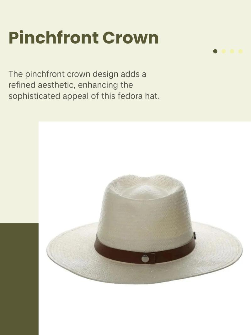 Biltmore She - Wide Brim Toyo Straw Fedora Hat