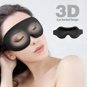 3D Sleep Mask — Zero-Pressure Eye Cups, Deep Contoured Fit, Travel/Napping, Prevents Eye Pressure, Protects Eyelashes & Reduces Light Leakage for Sleep