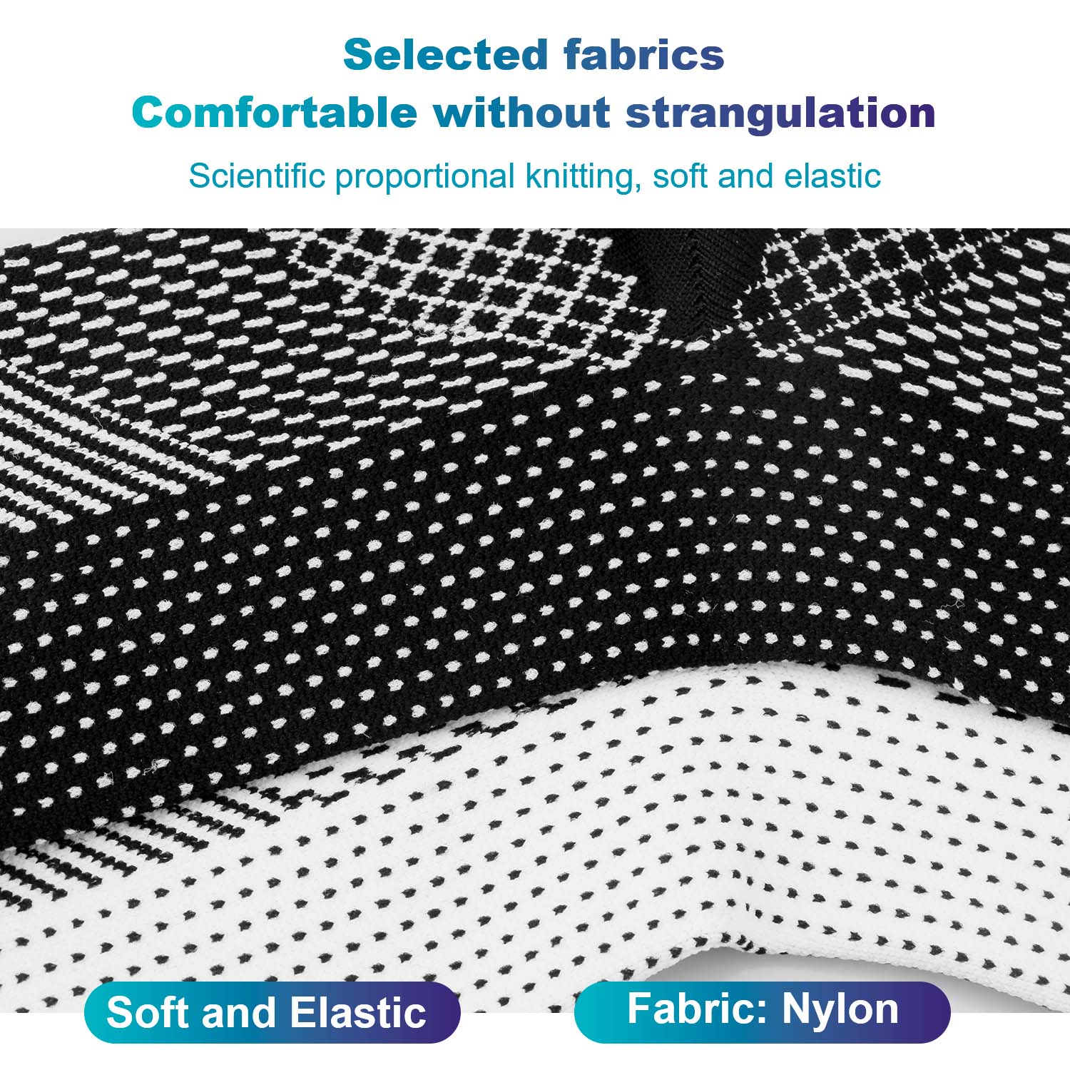 4Pairs Foot & Ankle Brace Socks for Sprained Ankle Compression Sleeve, Plantar Fasciitis Relief Brace, Foot Support for Women & Men