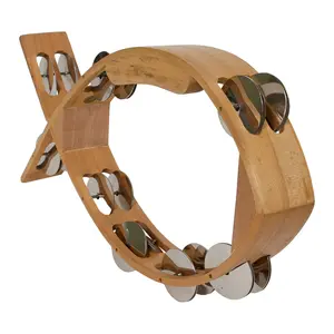 Mid-East Fish Tambourine 7-by-12-Inch