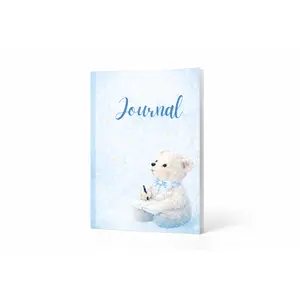 Teddy Bear Journal – Cute Blue Notebook 6x9
