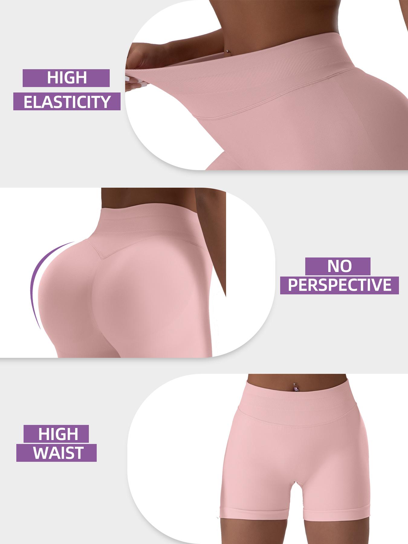 CHRLEISURE 3/6PCS High Waisted Biker Shorts for Women- Fitness Athletic Workout Running Yoga Gym Shorts