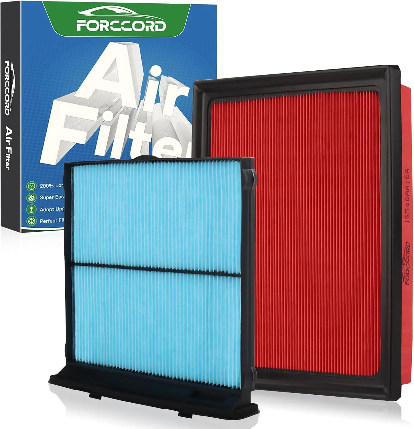 Forccord Cabin Air Filter and Engine Air Filter Fit for Subaru Forester 2.5L 2019-2024 Activated Carbon Cabin Filter Replacement 72880-FL000 16546AA16A Accessories