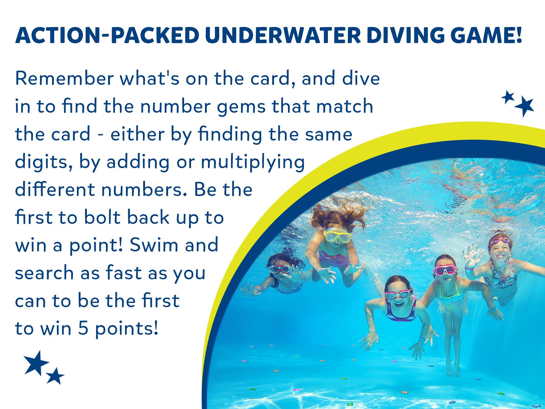 Skillmatics Seek & Splash Diving Gem Toys - Underwater Search and Find Game, Perfect for Swimming Pool & Summer Fun for Kids Ages 6 to 99