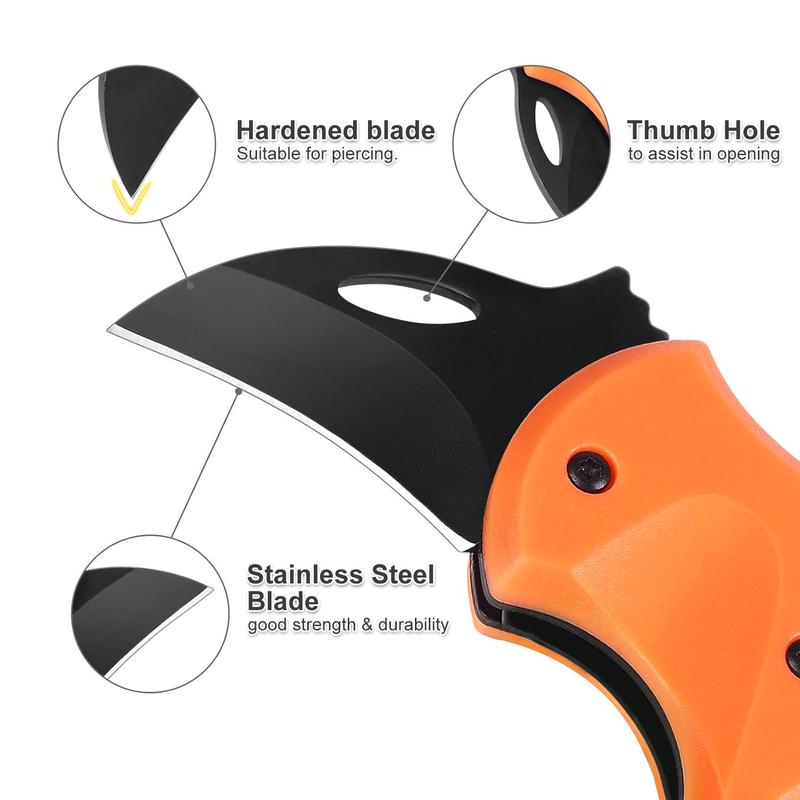 VAYWET Pocket Small Knife For Men Women Cool Folding Knife Box Cutter, EDC Toy Knives for Everyday Carry, Carabiner Mini Keychain Utility Knife Ideal Anniversary Birthday Christmas Gifts Gadgets Stocking Stuffers Box Cutter Outdoor Camping Fishing Hiking