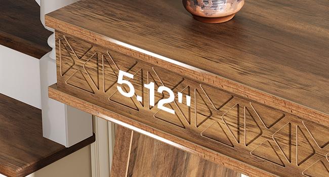 LITTLE TREE Farmhouse Console Table, 71-Inch Extra Long Entryway Table with Storage, 2-Tier Narrow Sofa Table Behind Couch, Wooden Accent Table for Living Room, Hallway, Foyer LITTLE TREE Farmhouse Console Table, 71-Inch Extra Long Entryway Table with Storage, 2-Tier Narrow Sofa Table Behind Couch, Wooden Accent Table for Living Room, Hallway, Foyer