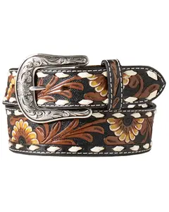 Nocona Women's Sunflower Tooled Belt - N320005401