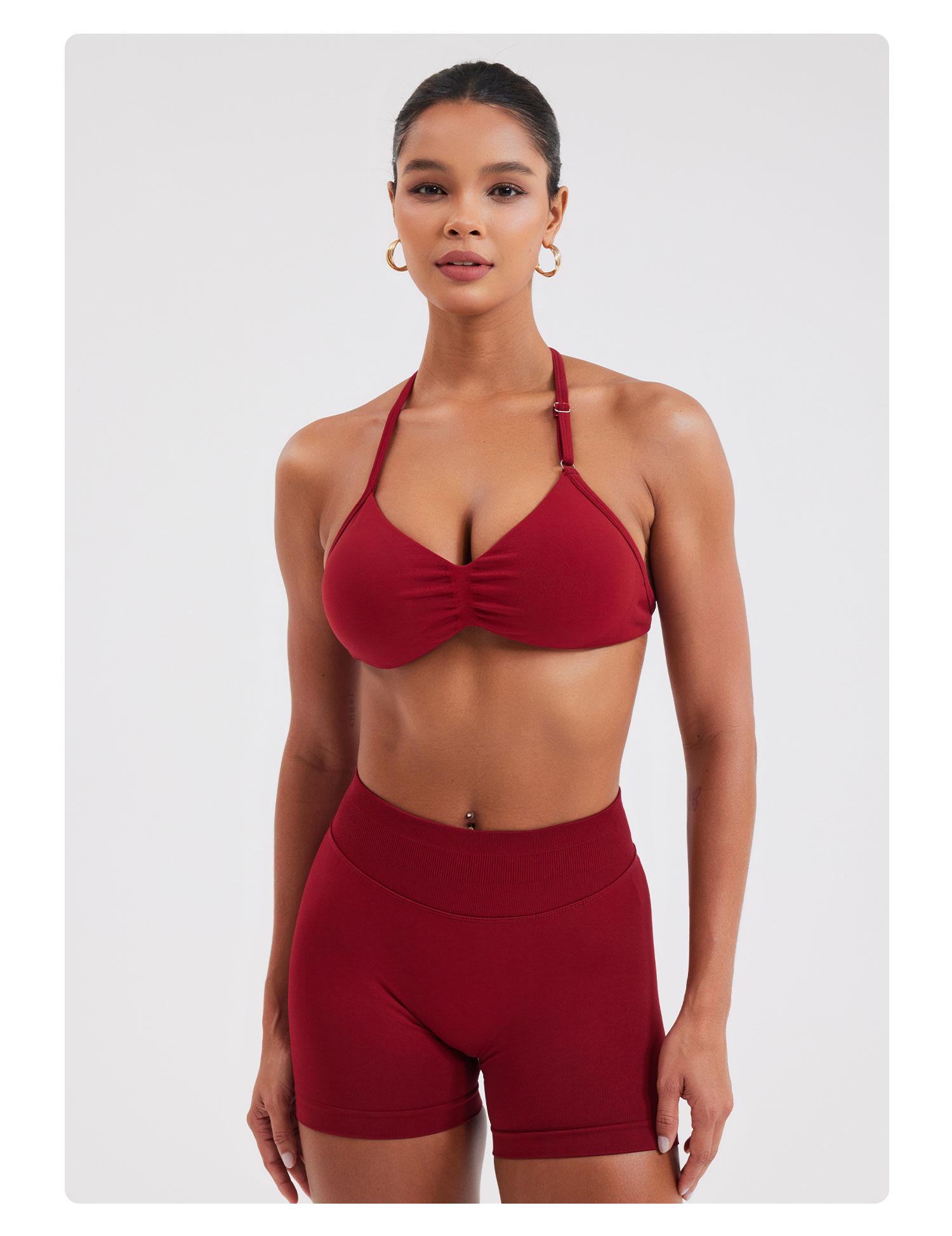 YEOREO SoftHue Women's Workout Gym Impact Shorts - Pink 3.6"/4.5" Seamless Hidden Scrunch Butt Lifting Athletic Bottoms Squat-Proof Mid-Rise Waistband SpringStatements